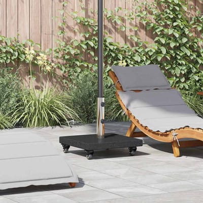 vidaXL - Parasolvoet - 30 - kg - Zwart - Graniet - Vierkant