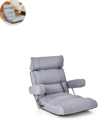 Slaapstoel - Uitklapbaar - Slaapbank - Logeerbed - Zetelbed - Slaapfauteuil - Vouwbed - 1 persoons - Zeer comfortabel - Grijs
