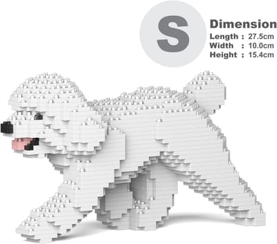 Dieren Bouwstenen Speelgoed Poedel 3D Model