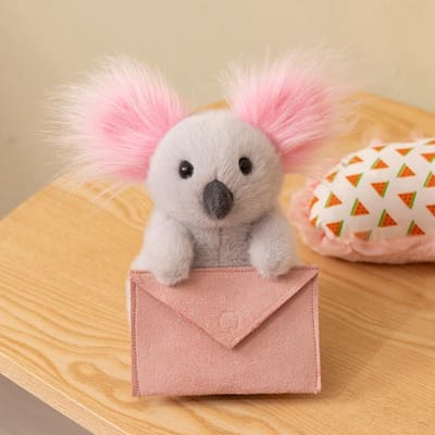Envelop Koala's Pluche Speelgoed Gevuld Konijn Boodschapper Dieren Creatief Speelgoed voor Kinderen Verjaardagscadeau about 17-20cm