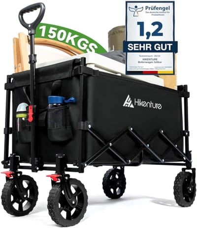 mavoa® Bolderkar - Bolderkar opvouwbaar luchtbanden - Bolderkar kinderenvervoer - 140L 150KG