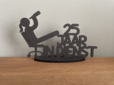25 jaar in dienst - Vrouw - 25 jaar jubileum cadeau - 25 jaar in dienst kaart - 25 jaar in dienst versieringen - Werk - Jubileum - 25 jaar in dienst vrouw - 25 jaar indienst jubileum - 25 jaar jubileum werk
