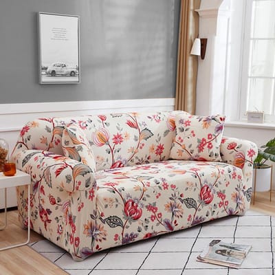 Bedrukte Bankhoes Stretch Bankhoes Sofa Slipcovers voor Banken en Loveseats Wasbaar Meubelbeschermer voor Huisdieren Kinderen 1pc1-seat 90-140cm gray