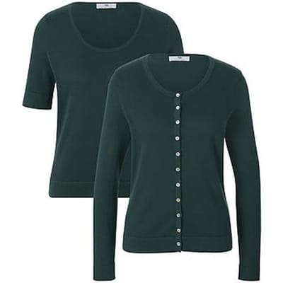 Twinset 100% katoen Van Peter Hahn groen