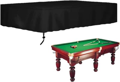 Biljarttafelhoes - Tafelbeschermer - Tafel Vilt Beschermen - Waterdicht Oxford Weefsel - 285 x 158 x 20 cm - Zwart