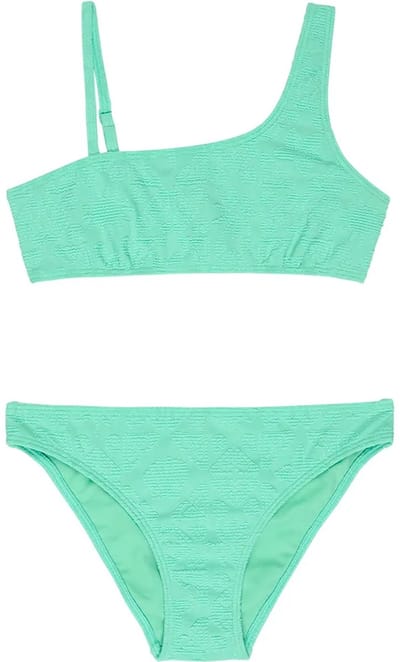 Roxy Hippie Hour Assymetric Bralette Bikini Groen 16 Years Meisje