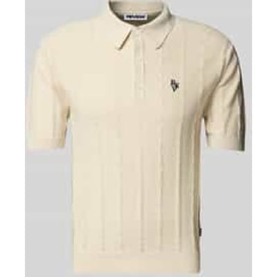 Regular fit poloshirt met labelstitching