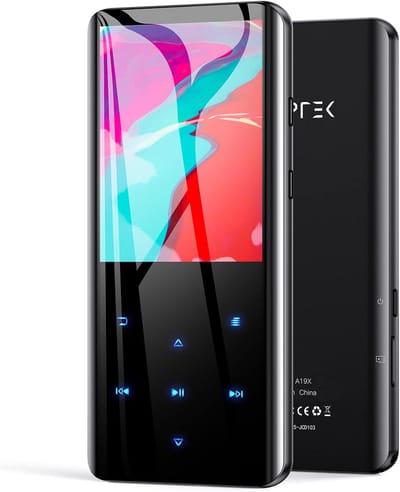 Draagbare MP3 Speler 32GB met Bluetooth 5.0, 2.4" Kleurenscherm en Speaker