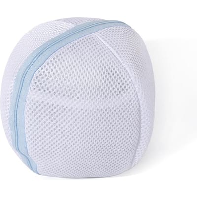 Opvouwbare waszak Beha Waszak Wasmachine Anti-vervorming BH Opbergzakken Ondergoed Beschermende waszak met ritssluiting blauw