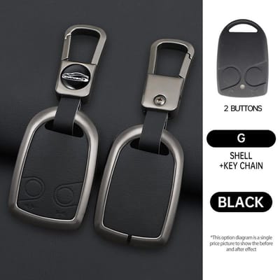 Zinklegering Auto Sleutelhanger Hoes Rubberen Beschermhoes Skin Shell Houder Set Voor Daf Xf 105 Xg If Afstandsbediening Sleutelhanger Vrachtwagen Accessoires gray