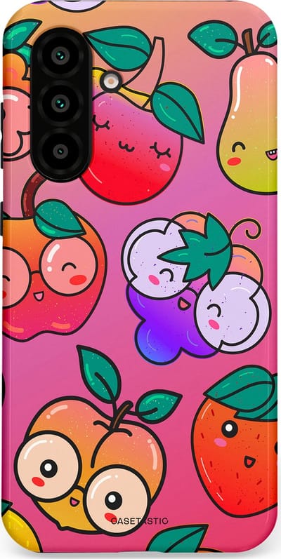 Casetastic Hoesje Geschikt voor Samsung A56 / A36 - Stijlvolle Beschermende Duo-layer Case - Fruitige Grapjes