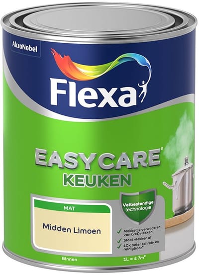 Flexa - Easycare Keuken - Midden Limoen - Mengverf - 1 L