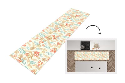 Keukenloper - Loper keuken - Patronen - Strand - Zee - Waterplanten - 200x50 cm - Keukenloper vinyl