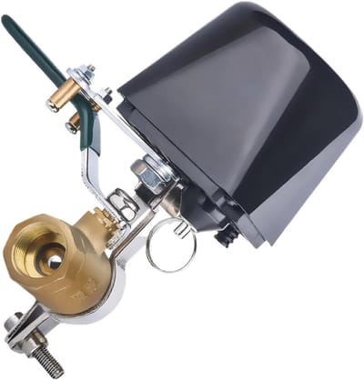 Slimme Waterafsluitklep - App Bedienbare Klep - Efficiënt Waterbeheer - Afstandsbediening Mogelijk - 14 x 11 x 5 cm - Metaal