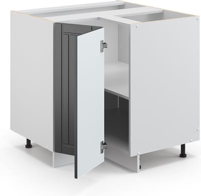 Vicco Fame-Line Hoekkast – 80.5 cm, WB Marmer Antraciet landhuis