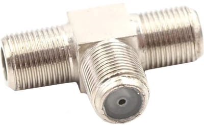 F-connector splitter - F-connector female naar 2x F-connector female - Per 1 stuk(s)