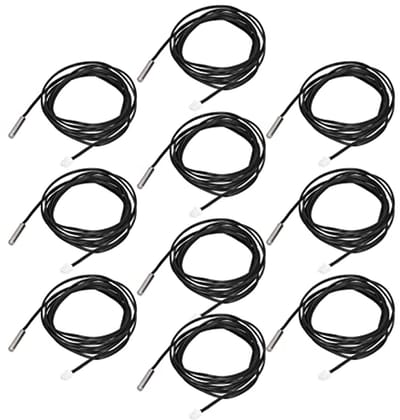 Temperatuursensoren 10 stuks NTC Thermistor 5K-100K ohm -25℃ tot 125℃ met 2 meter kabel