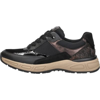 Gabor 585.2 Sneakers Dames - Leren Sneaker - Zwart