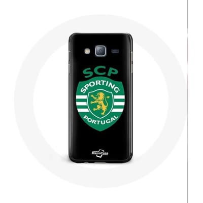 Samsung Galaxy J3 2016 hoesje scp sportief portugal zwarte achtergrond