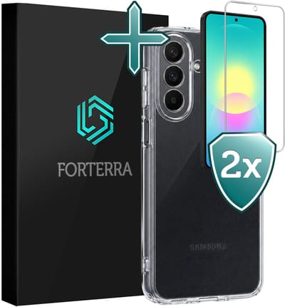 Hoesje Met 2x Screenprotector - Geschikt voor Samsung Galaxy A27 - Sterk & Shockproof - Telefoon Hoes - Back Cover - Siliconen Case - Transparant