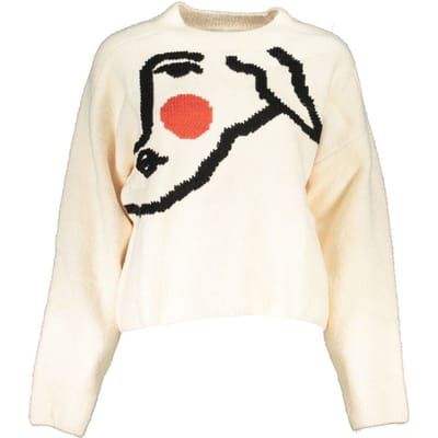 Desigual Bianco Akriek Vrouwen Sweater