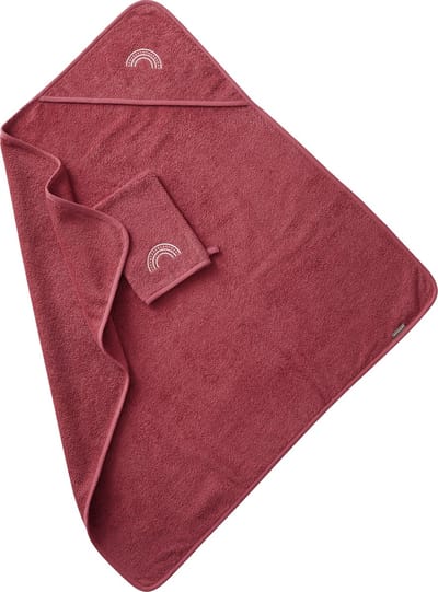 Vertbaudet Badcape + washand