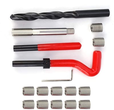 Dailygoods- Reparatieset Schroefdraad M12 x 1,25 - Roestvrij Staal - Inzetgereedschap - Draadreparatieset - Duurzaam - Geschikt voor Aluminiumlegering - Schroefdraadreparatie