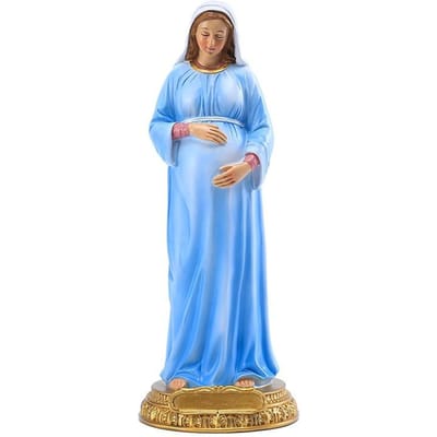 Maria Moeder Gods Hars Beeldje Standbeeld Religieus Kerst Decor Katholiek Feest Beeldje Decoratie Handgemaakt Huisaltaar gray