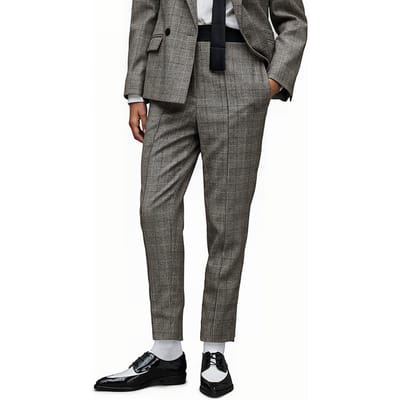AllSaints Bea Check Trouser Grey Size: 6 | Formal pants Outlet | Dames | Grijs