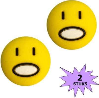 Fako Bijoux® - Tennisdemper - Emoji - Sprakeloos - 2 Stuks