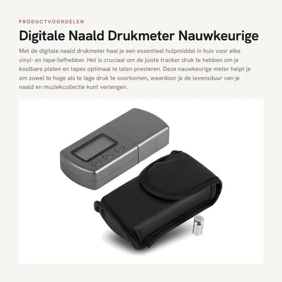Dailygoods - Digitale Naald Drukmeter - Nauwkeurige Tracking Force - Blue LCD Backlight - 0.01g Precisie - Ideaal voor Vinyl en Tape - Gemakkelijk in...