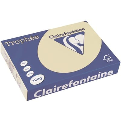 Clairefontaine Trophée Pastel, gekleurd papier, A4, 120 g, 250 vel, gems
