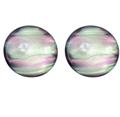 Clip Oorbellen- 2 cm- Grijs roze- Olena- geen gaatje- Charme Bijoux