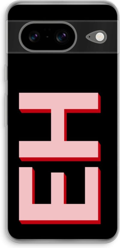 Gepersonaliseerd - Case Company® - Hoesje geschikt voor Google Pixel 8 hoesje - Monogram - Soft Cover Telefoonhoesje - Bescherming aan alle Kanten en Schermrand