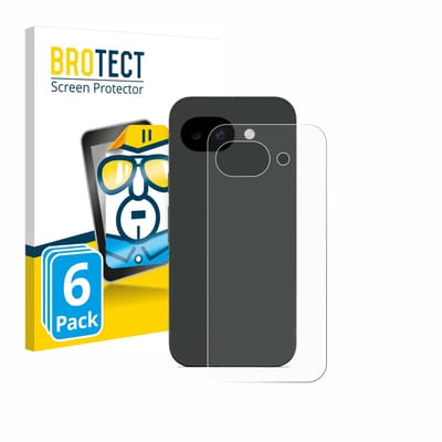 BROTECT - Screenprotector voor Google Pixel 10a (Achterkant) - Folie Beschermfolie transparant 6 Stuks