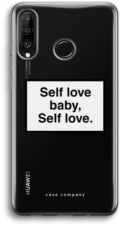 Case Company® - Hoesje geschikt voor Huawei P30 Lite hoesje - Self love - Soft Cover Telefoonhoesje - Bescherming aan alle Kanten en Schermrand