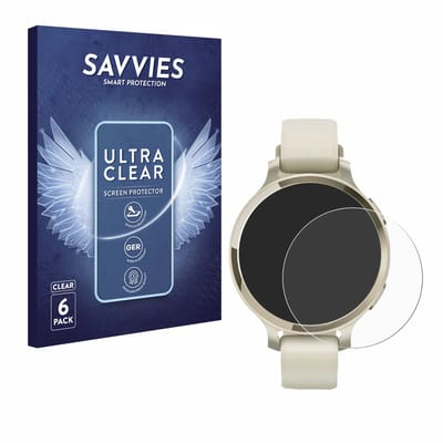 Savvies - Screenprotector voor Garmin Lily 2 Active - Folie Beschermfolie transparant 6 Stuks