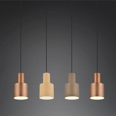 TRIO AGUDO - Hanglamp - Multicolour - excl. 4x E27 4W - Plafondbevestiging - In hoogte verstelbaar