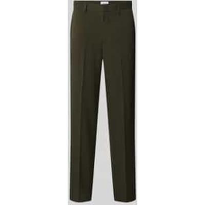 Relaxed fit stoffen broek met persplooien