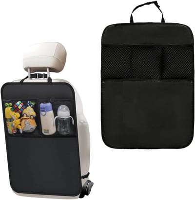 Backrest Protector met 3 Grote Vakken, Waterdicht en Vuilafstotend, Universele Auto Organizer voor Kinderen van Oxford Stof