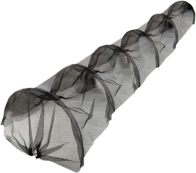 Planten tunnel - Kweekkas - Bescherming planten - Vorstbestendig micronet - 300 x 45 x 45 cm - Zwart
