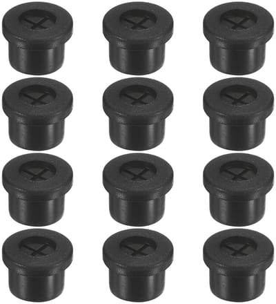 Set van 12 Rubber Grommets voor Kabels, 12mm Desk Grommet, Dubbelzijdige Flexibele Kabeldoorvoer, Desk Hole Cover voor Kabels en Draden