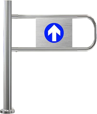 Draaipoort - Veiligheidspoort - Toegang Controleren - Zelfsluitend Ontwerp - 50 x 100 cm - Roestvrij Staal