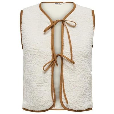 Only Gilet Onlagate S/l Teddy Vest Swt 15364950 Birch Dames Maat - S