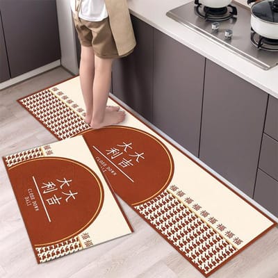 Modieuze eenvoudige keukenvloermat in Scandinavische stijl Huishoudelijk tapijt Lange strook deurmat Modern interieur 40cmx60 40cmx120cm