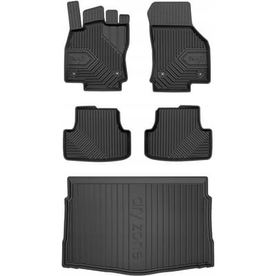 Frogum Serie 77 Volkswagen Golf VIII – Automattenset + Kofferbakmat – Perfecte Pasvorm – Geurloos TPE – Hoge Beschermrand