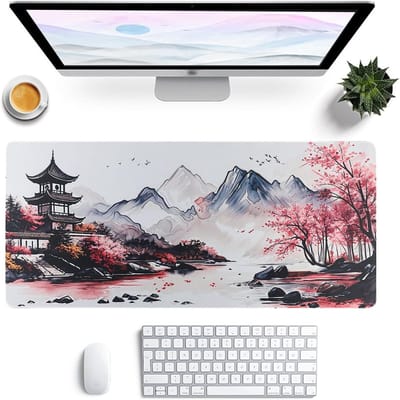 Grote Gaming Mouse Pad 900 x 400 mm met Anime Design, Antislip Natuurrubber, Waterdicht en Vuilafstotend voor PC en Laptop