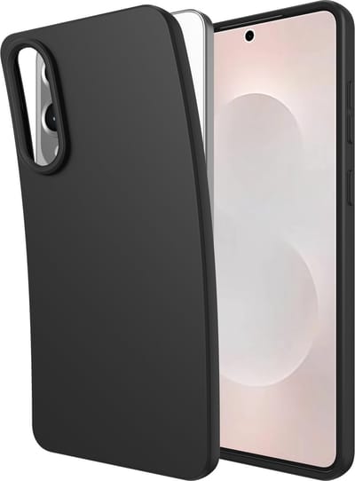 Cazy hoesje geschikt voor Samsung Galaxy S25 Edge Hoesje Siliconen - Flexibele 100% GRS Case - Zwart