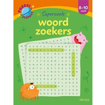 Deltas Puzzelplaneet - Supercoole woordzoekers (8-10 j.) Kleurboeken Stripverhalen