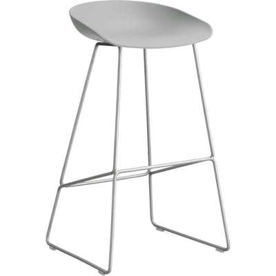 HAY About a Stool AAS 38 - Zithoogte 75 cm - Standaard glijders kunststof - roestvrij staal - concrete grey 2.0